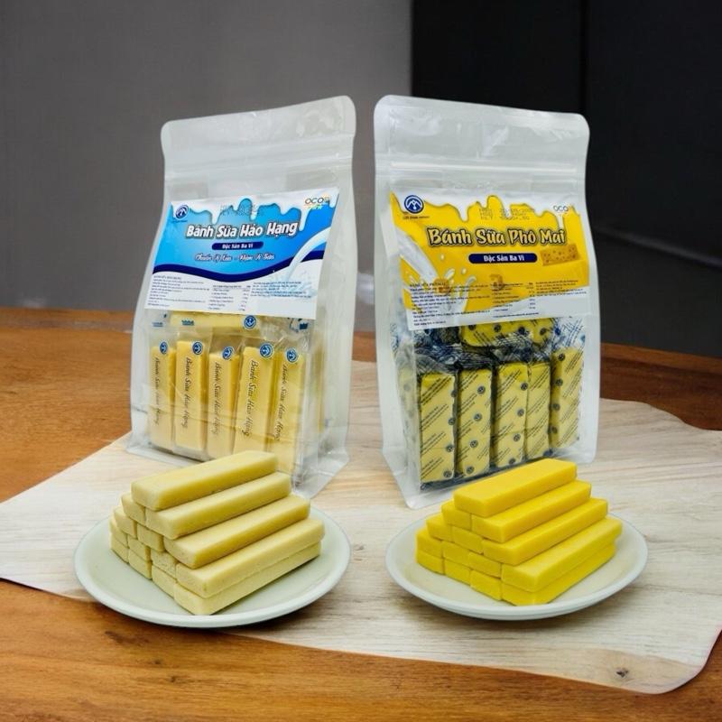 COMBO 1 KG MIX 2 VỊ BÁNH SỮA HẢO HẠNG ( Socola, hảo hạng, phô mai) _ Bánh sữa Ba Vì _ Đặc sản Ba Vì _ thơm ngon , mềm mịn _ Sữa Ba Vì Nam Oanh Snack Ăn Vặt Food Thức Ăn