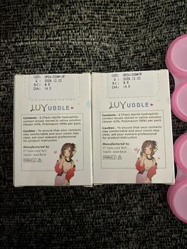 Product Review of SOFTLENS LUVUBBLE MINUS GRAY SERIES 2 softlens minus natural murah from j**🐆 2