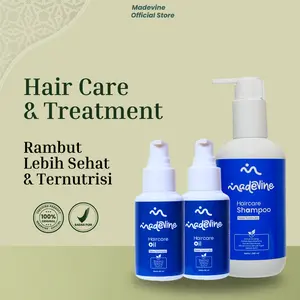 Paket 2 Oil + 1 Shampo - Perawatan Penyubur Rambut Rontok, Rusak Oil & Shampo - Madevine