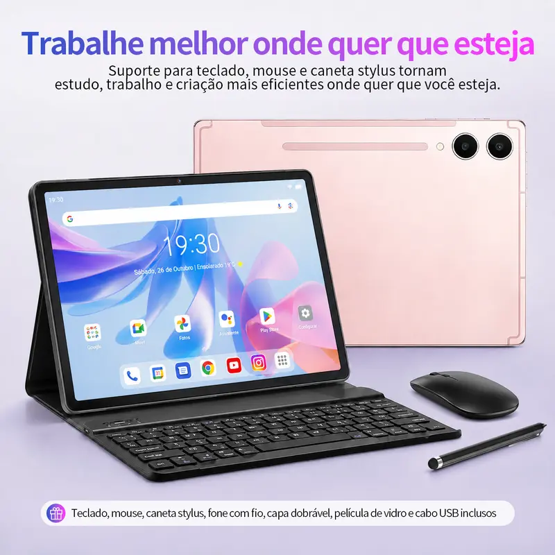 Imagem 2 de Tablet Ideal para Ver Jogos da Copa 12GB+512GB Tela Grande 10,1 Polegadas
