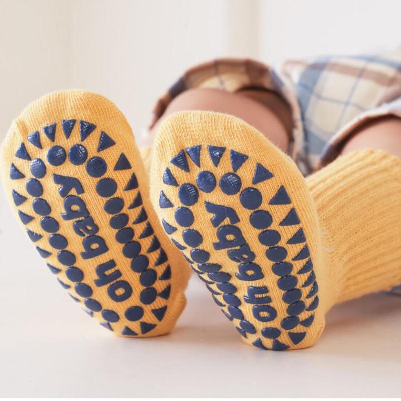 Product Introduction of 0-3Y 3Pairs/Lot Solid Color Kids Socks Soft Cotton Boys Girls Anti-slip Floor Socks Spring Autumn Children Casual Socks 15