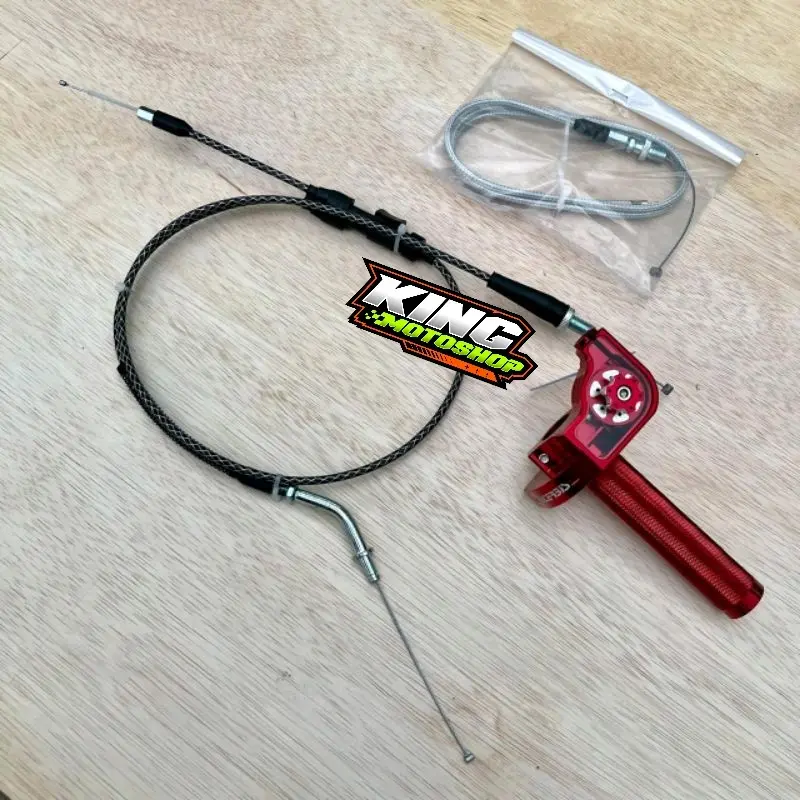 Gas Spontan Acerbis V1 V2 Full CNC Kabel Cabang Karbon PnP Rx King Ninja Satria FizR Force Tnggal Pasang Motorcycle 2