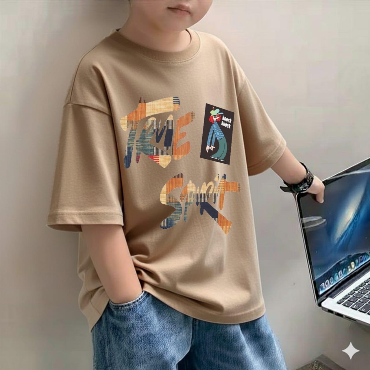 Kaos Distro OVERSIZE TRUE SPIRIT Anak Laki-Laki/Fashion Anak Laki-Laki Kekinian/Baju Anak Laki-Laki Model Terbaru/Kaos Anak Laki-Laki Viral