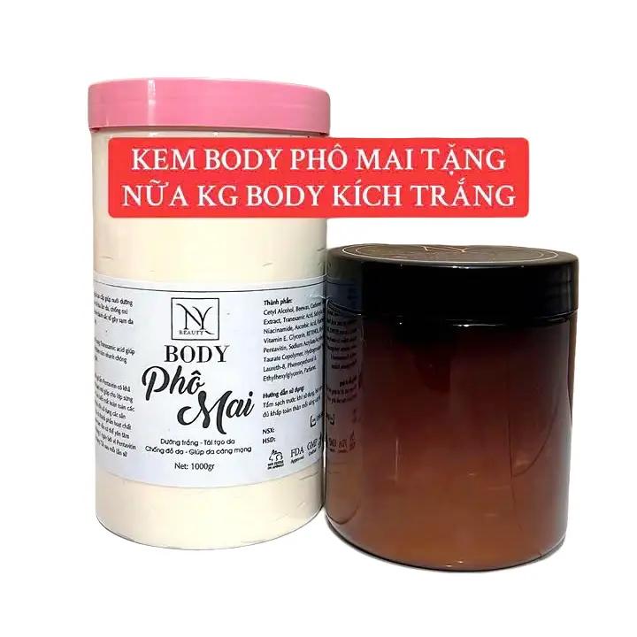 KEM BODY PHÔ MAI 1kg TẶNG NỮA KG BODY KÍCH TRẮNG dưỡng trắng da. 2