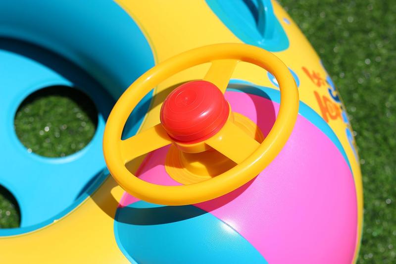 Product Introduction of SleekTech Swimming Ring Floater for Baby Inflatable Pool Boat with Canopy Salbabida Floater Toy for Kids Beach Summer Water Fun 20