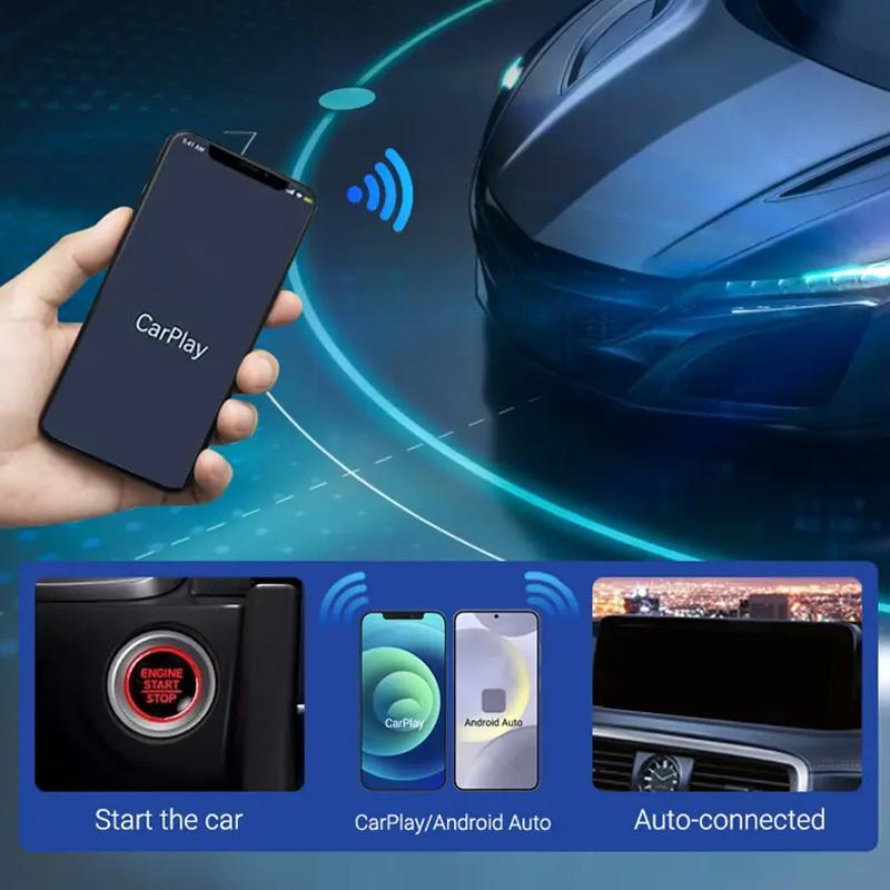2 in 1 Wireless Car Adapter, Car Adapter for CarPlay & Android Auto, Stable Transmission Car Adapter for 99% Original Car 5