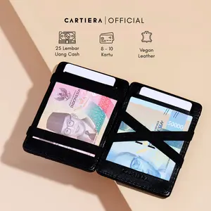 Cartiera Gala Wallet Dompet Kartu Dan Uang Lipat Pria Wanita Card Holder Tipis Mini Premium