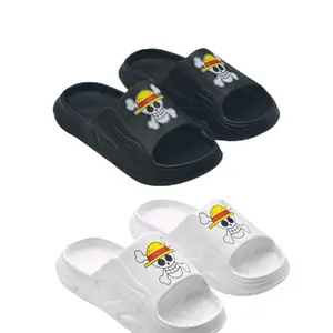 Alibaba 2409 Sendal Selop Slip-On Viral ONEPIECE Fashion Anak Laki-Laki Usia 5-9 Thn Karet Ringan Anti Slip