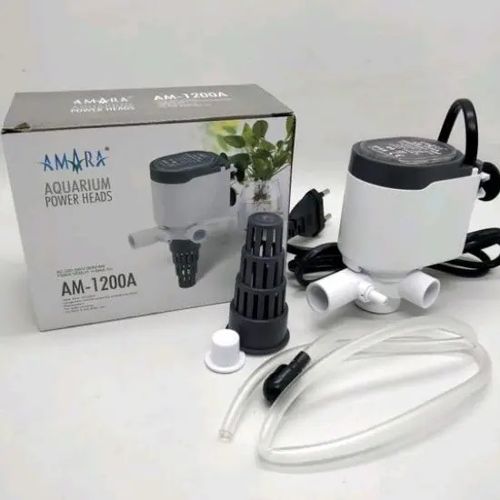 Pompa Air Amara Am-1200a Power Head Air Pump Pompa Filter Air Celup Aquarium Aquascape Hidroponik - agrowfish