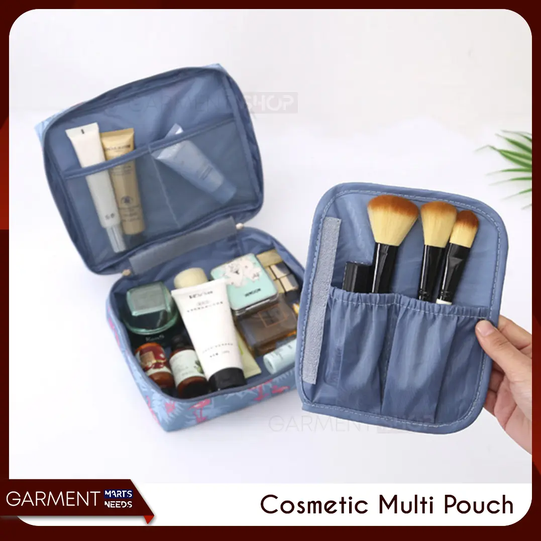Pouch Cosmetic Multi Tas Kosmetik Korea Travel Bag Organizer Multifungsi POLOS