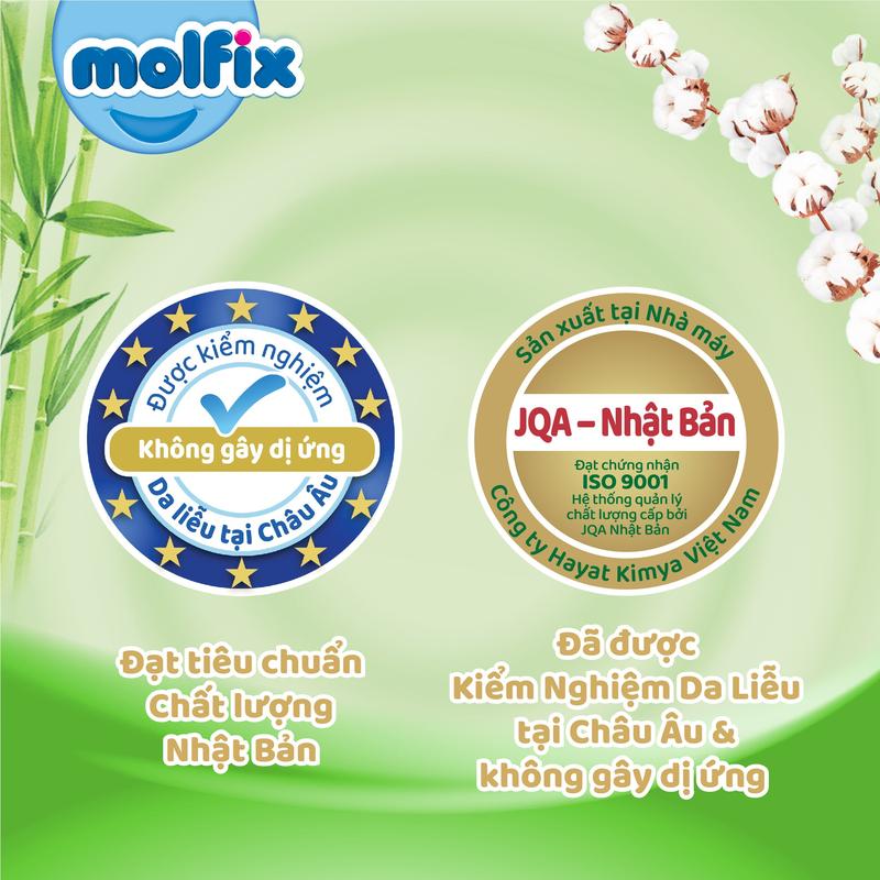 Product Introduction of [Bao bì thay đổi theo từng đợt nhập hàng] M34 - [BAO BÌ MỚI] - Tã quần Molfix Thiên nhiên Ultra - Bịch Lẻ Cho Bé 21