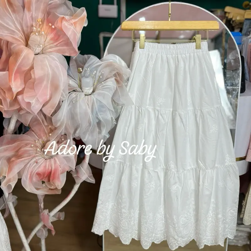 Rok katbor (katun bordir) BKK import premium 4