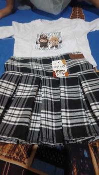 Product Review of (Exclusive Live Madina Putri)Setelan Rok Rempel Rok korean anak perempuan 8bulan-7tahun Katun Cewek Parsel from r**0 1