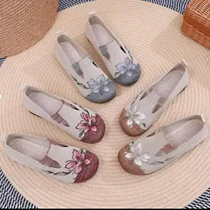 Ruimo Fashion L05 - Sepatu Sepatu Slip On Wanita Model Simple Dan Stylish Fashionable Premium Import Coklat Karet Shoes