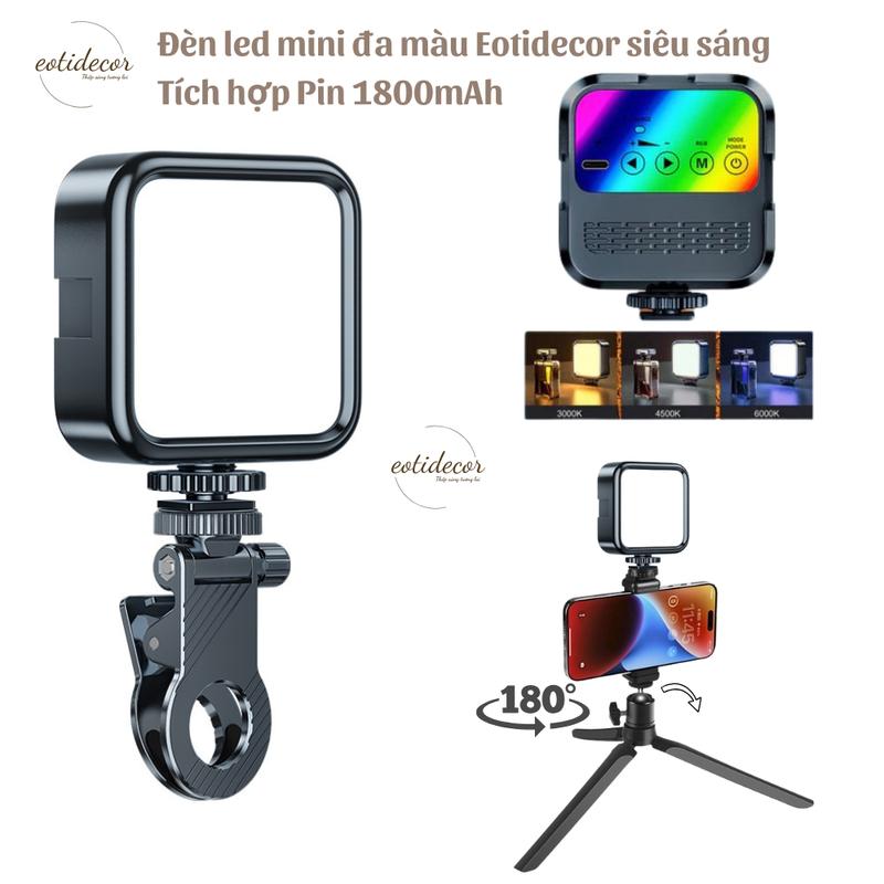 CODĐèn Led Mini Siêu Sáng Cầm Tay 6500K hỗ trợ Ánh Sáng cho Quay Video, Chụp…