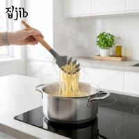 Gambar [EXCLUSIVE CREATOR] JIB Silicone Spaghetti Tool / Pengangkat Pasta / Alat Spaghetti Mie Silikon Kayu - Lilac dari JIB Indonesia Kota Bogor 3 Tokopedia