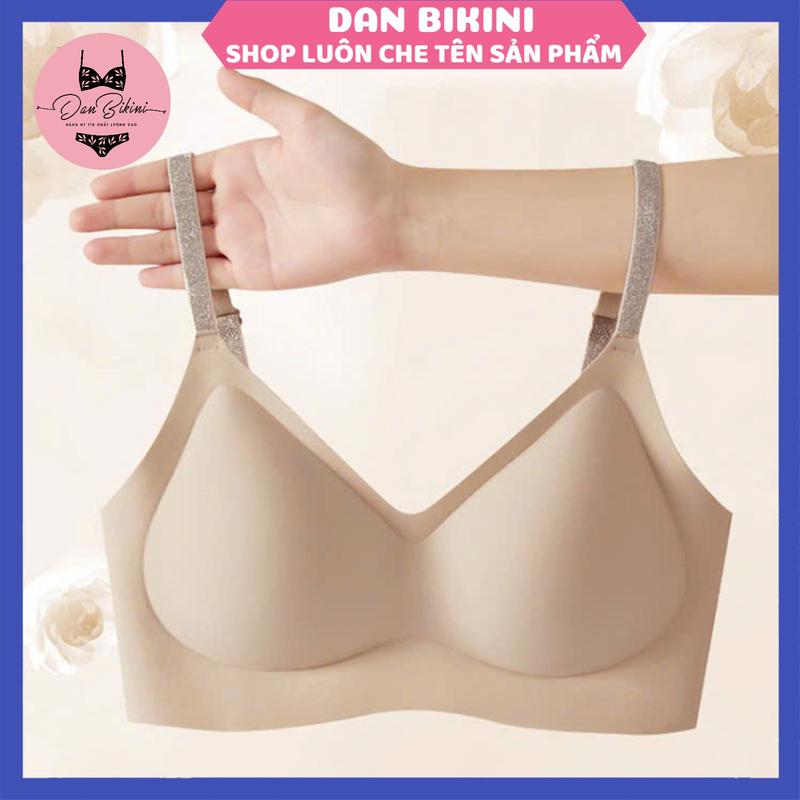 Áo Lót Nữ Đúc Su Hương Hoa Trà Dây Đeo Lấp Lánh Màu Sắc Thiết Kế V09-B27 Đệm Dày Không Gọng Chống Xệ Đệm Thông Hơi Thoáng Mát Thoái Mái Hạn Chế Lộ Viền