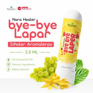 Inhaler Stop Lapar - NaraInhaler - Minyak Esensial untuk Aromaterapi 2.5 ML Bebas Alkohol 100% Alami hidung Pelancar AROMA TERAPI plossa lanyard essential freshcare vapo balm mini terapy serbuk