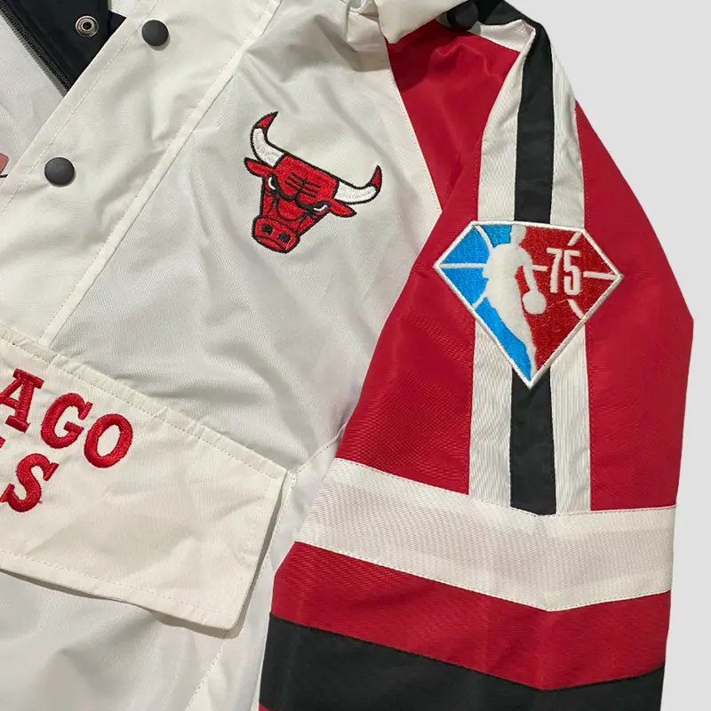 Jaket Peria Wanita Cagoule Chicago Bulls Pria Wanita Outdor Windbreaker 5