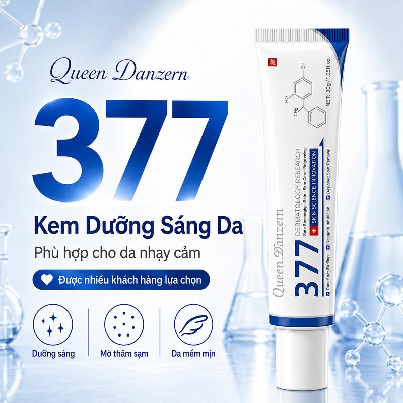 Queen Danzern 377 Kem Massage Mặt Dưỡng Sáng Da, Hỗ Trợ Mờ Thâm Sạm, Dưỡng Ẩm Mềm Mịn, Phù Hợp Da Nhạy Cảm
