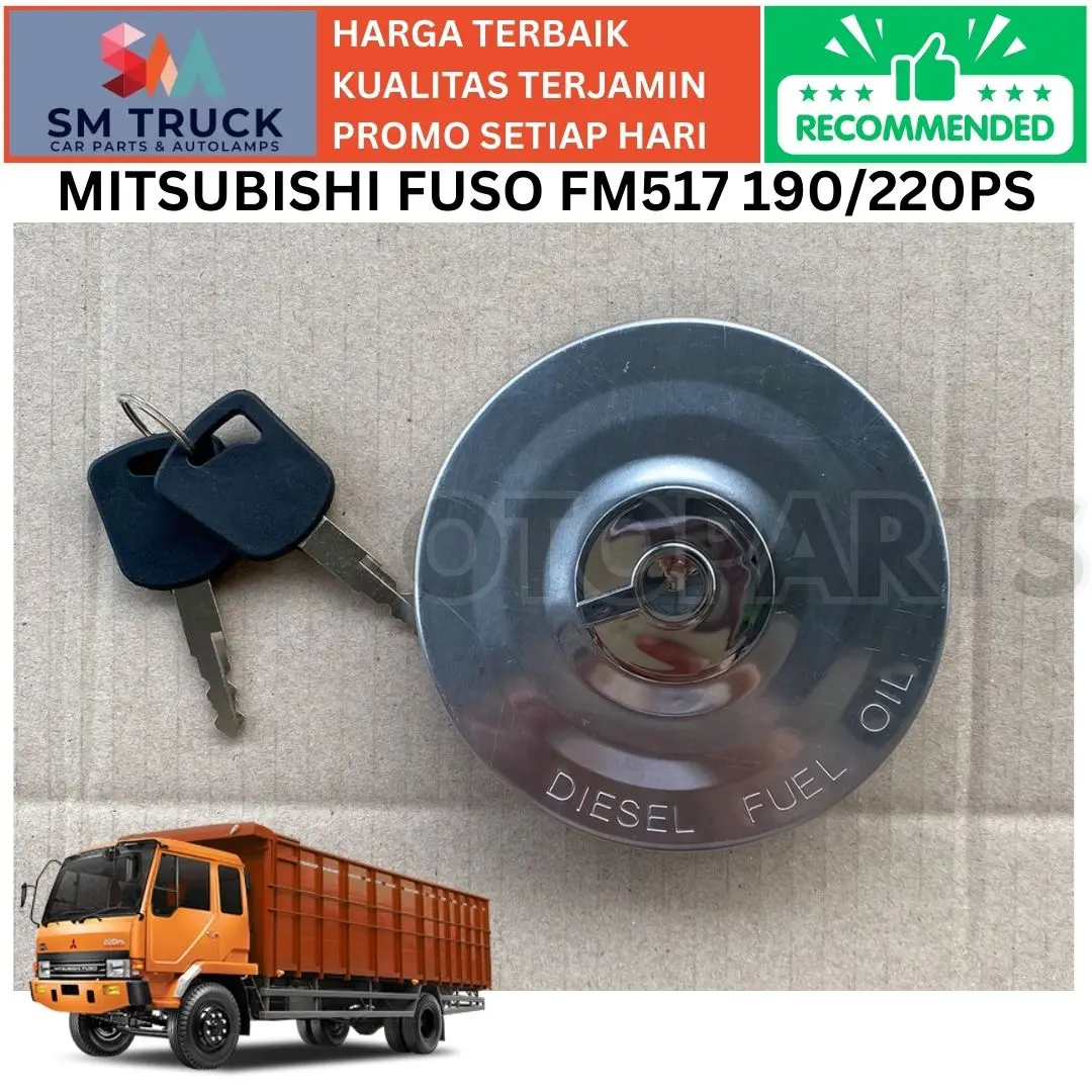 (MADE IN TAIWAN) TUTUP TANGKI MINYAK SOLAR FUEL TANK CAP MITSUBISHI FUSO GENJO 190PS 220 PS