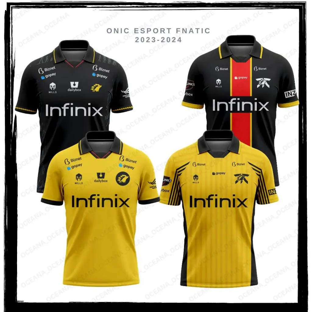 JERSEY ONIC ESPORT 2024 DAN FNATIC TERBARU FREE NICKNAME