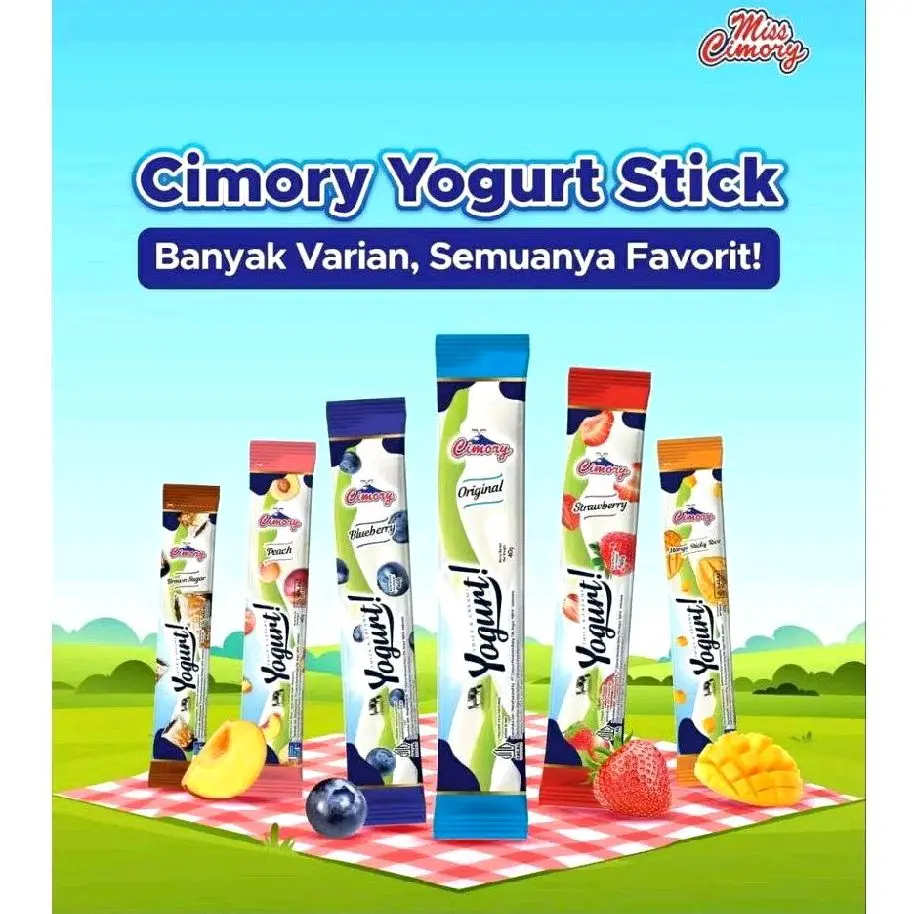 Cimory stick isi 20 pcs Rendah Gula exp terbaru