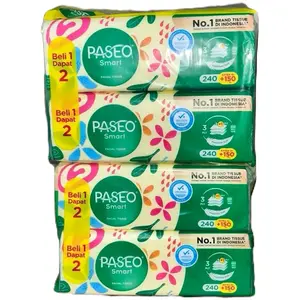 PAKET 4 PACK Paseo Go Smart Tisu Wajah  isi 250s+150s isi 4 pcs Tisu