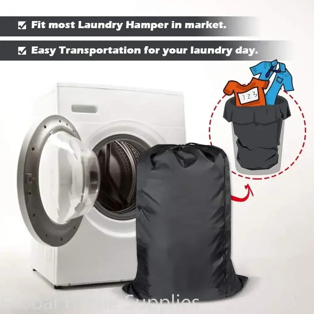 XL Washable Travel Laundry Bag with Drawstring Dirty Laundry Organizer Laundry Room and Dorm Room Essentials Travel and Outdoors