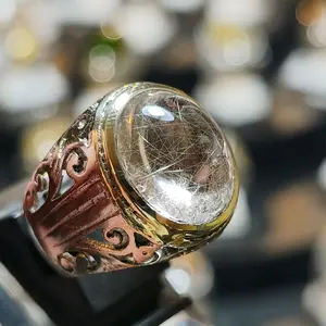 BATU KECUBUNG RAMBUT SEDANA PUTIH ring size 8