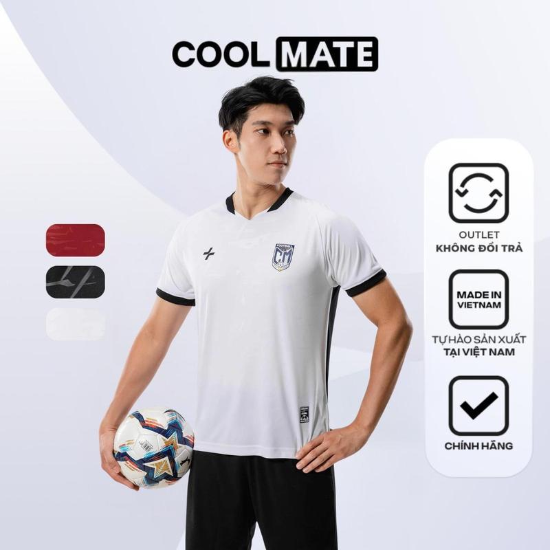 [Outlet Không đổi trả] Áo Thun Bóng Đá Cổ V CFA24 thấm hút, nhanh khô - Coolmate