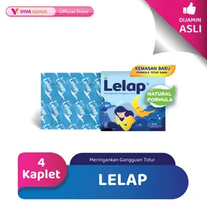 Lelap untuk Meringankan Gangguan Tidur (4 Kaplet)