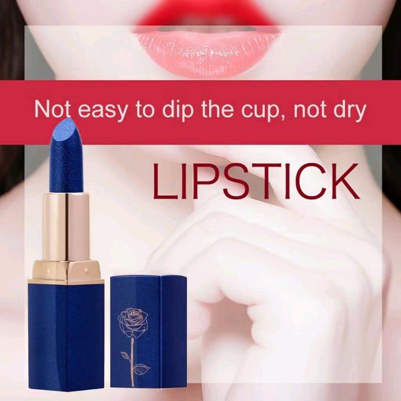 Blue Lipstick YZS Yurizumi Color Changing Lip Glos Blue Rubah warna Waterproof Biru Lipstik Ungu 5