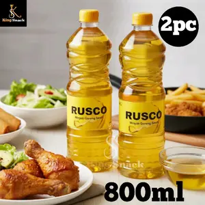 (2pc) Rusco Minyak Goreng Kemasan Botol 800ml Jernih dan Sehat
