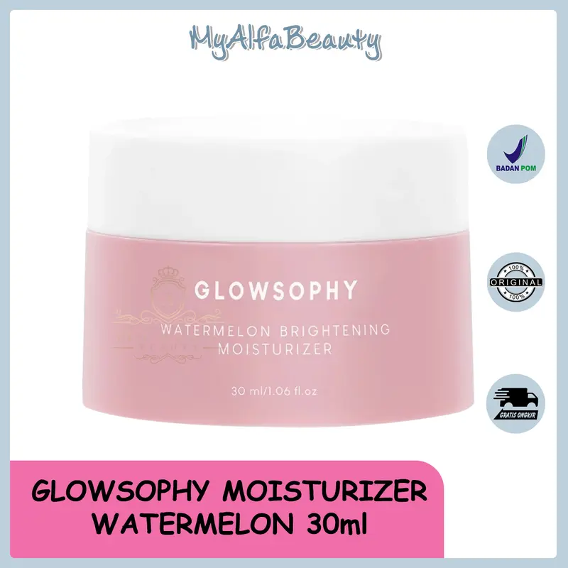 Glowsophy Watermelon Brightening Moisturizer Skin Barrier Niacinamide Gel Day and Night Skincare 30 ml 1