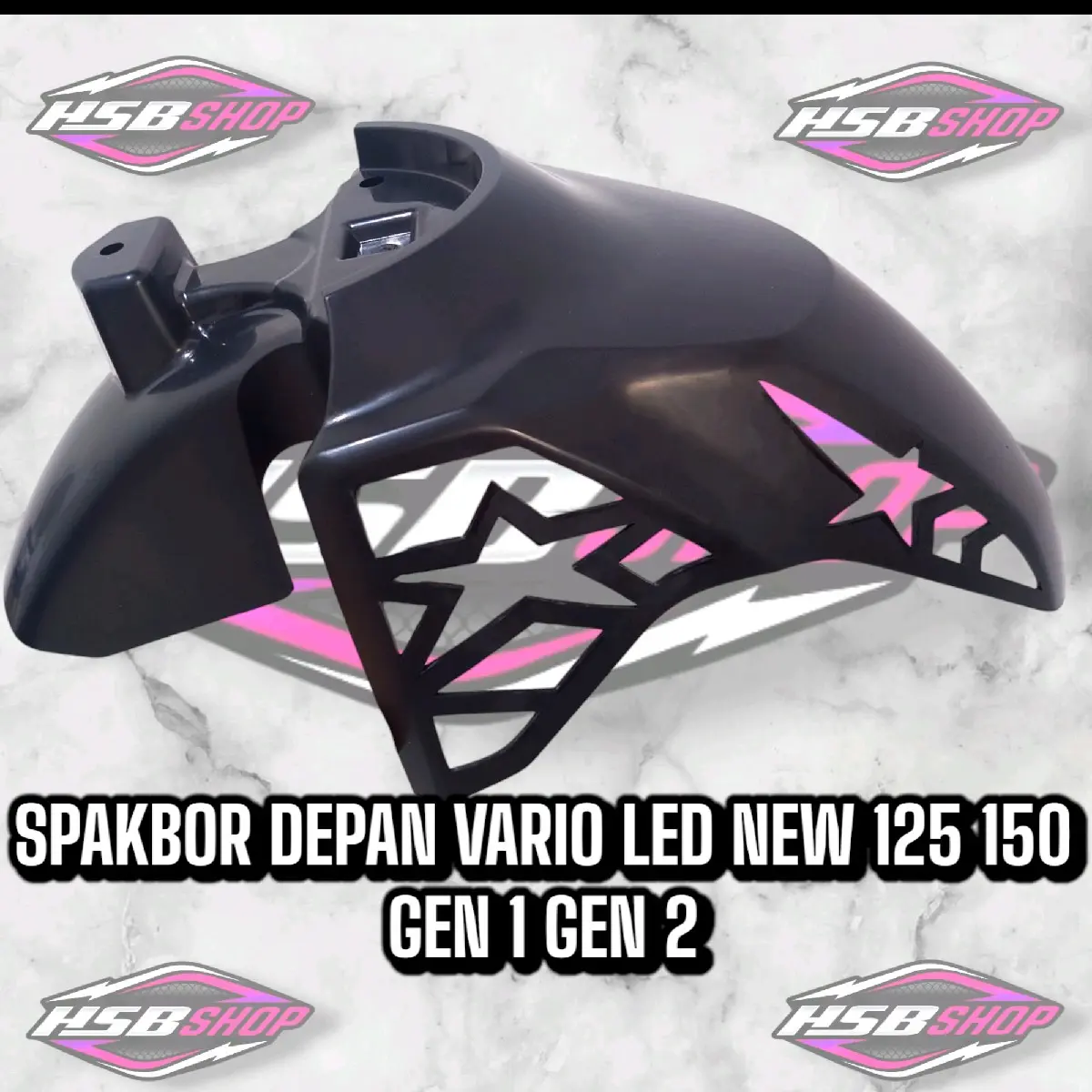 spakbor depan coak custom vario led new 125 150 bahan ABS ORIGINAL GEN 1 GEN 2 2018 sampai sekarang Motorcycle