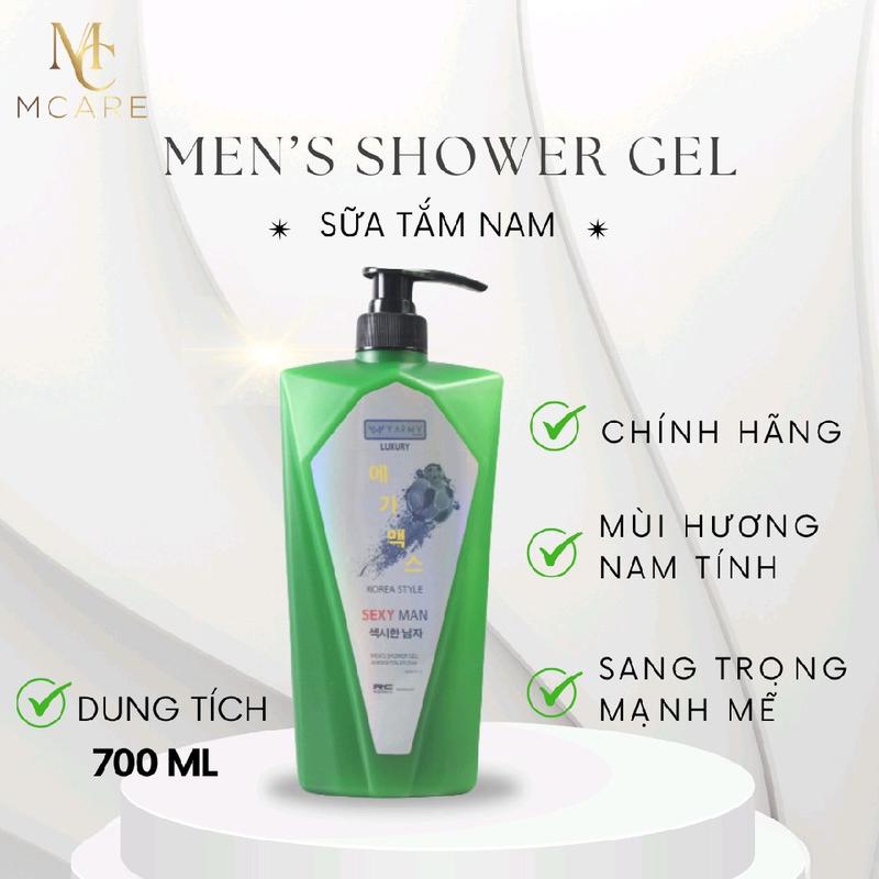 Sữa Tắm Nước Hoa Nam MCARE 700ml – Thơm Lâu – Sạch Sâu – Phong Cách Lịch Lãm Chuẩn Phái Mạnh