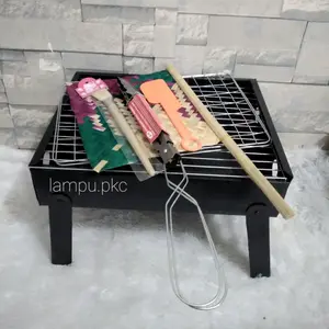 Obral Kilat Panggangan Portable Bakaran Sate Ikan Ayam Sosis Bakar Arang