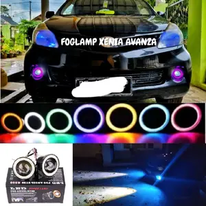 Foglamp Mobil Xenia Avanza Lampu Kabut Mobil Universal 12 Volt 3.5 Inch dengan Pilihan Warna LED untuk Visibilitas Optimal Car Baut