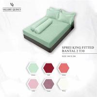 Gambar Vallery Quincy - Sprei King 180x200 Tinggi 30Cm Bantal 2 Emboss "Live" - Coffe dari Lady Rose Sprei Kab. Bandung 3 Tokopedia
