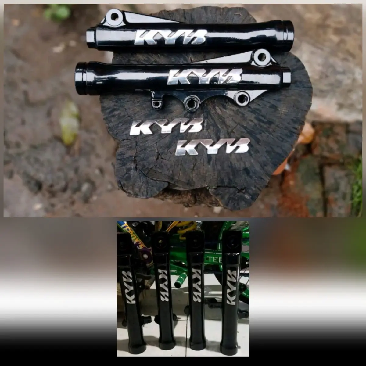 EMBLEM SHOCK KYB EMBLEM SKOK LOGO KYB SHOCK DEPAN UNIVERSAL