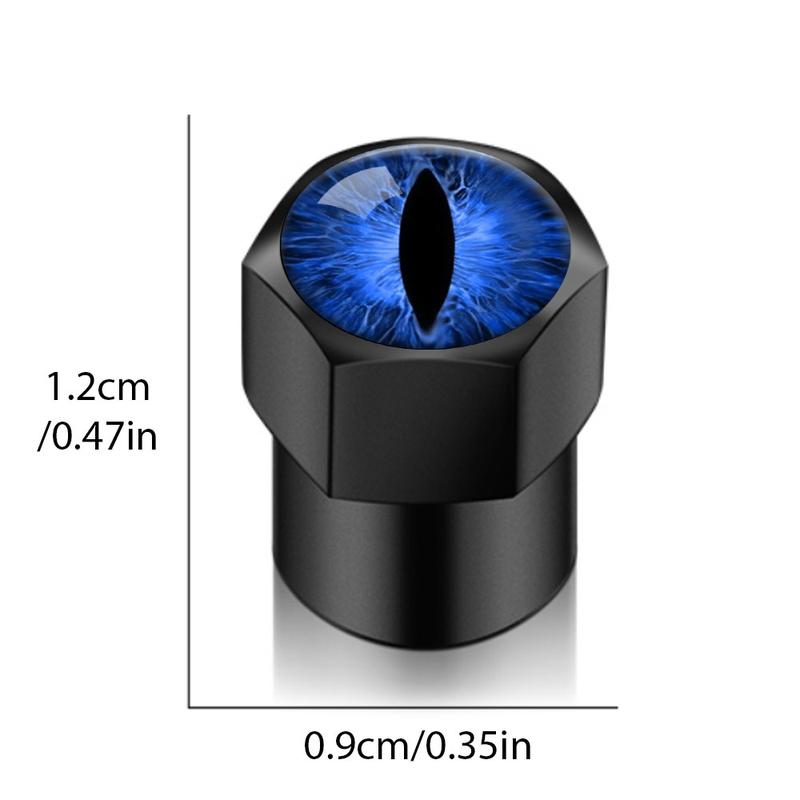 4PCS Universal Car Valve Caps Accessories Blue Red Cat Eyes Love Cat Heart Auto Wheel Tire Valve Tyre Stem Air Cover Car Styling Gift 5