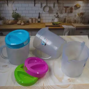 2pc 4pc TEKO SPLASH PLASTIK 1 LITER WATERJUG KECIL BENING / CERET KECIL 1000ml ES SOUVENIR NIKAH HAJATAN