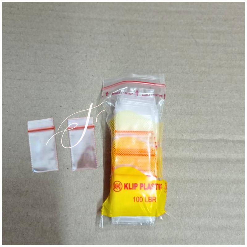 Plastik Klip Bening Ukuran 2x3.5cm / Klip Kecil TEBAL 2x3.5cm / Klip 2x3.5cm / Klip Plastik 2x3.5 TEBAL / Klip Kecil 2