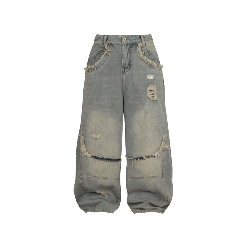 Quần Jean Nam Nữ The ORBIT Baggy Denim Grit - Local Brand Chính Hãng
