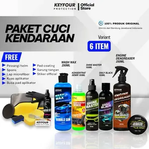 No.1 TERLARIS PAKET SUPER LENGKAP PERAWATAN CUCI KENDARAAN AROMA BUBLEGUM By KEYFOUR