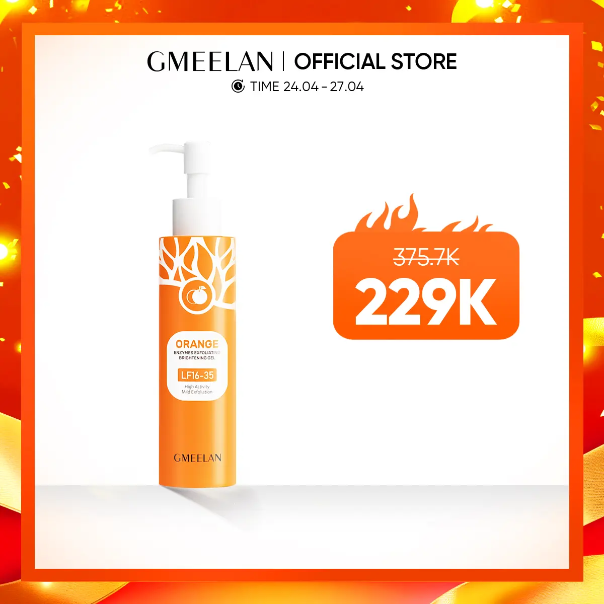 【KOL-ONLY】GMEELAN ORANGE EXFOLIATING Gel Tẩy Tế Bào Chết 160g