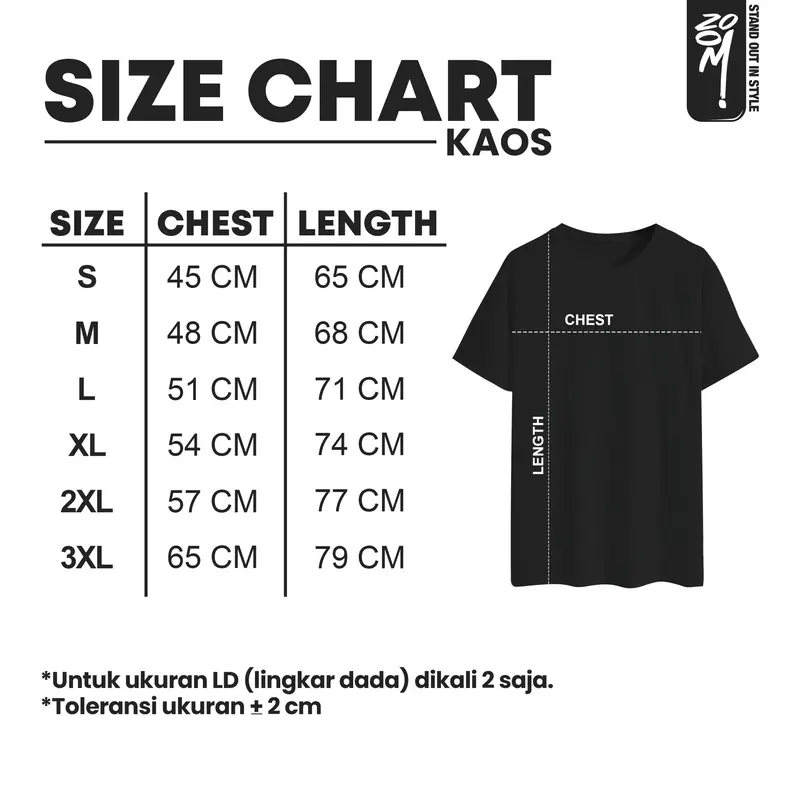 Kaos Distro Outfit By ZOOM Kualitas Premium Atasan Baju Pria Nyaman ZM0011 Combed Digital 4