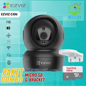 CCTV Ezviz C6N 2MP Black Smart Home Wifi IP Camera CCTV Indoor 1080p