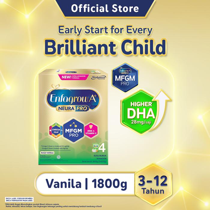 Gambar Enfagrow A+ 4 Susu Formula Anak 3 - 12 Tahun vanila 1800 gr dari Enfagrow Essential Official Store Kab. Tangerang Tokopedia